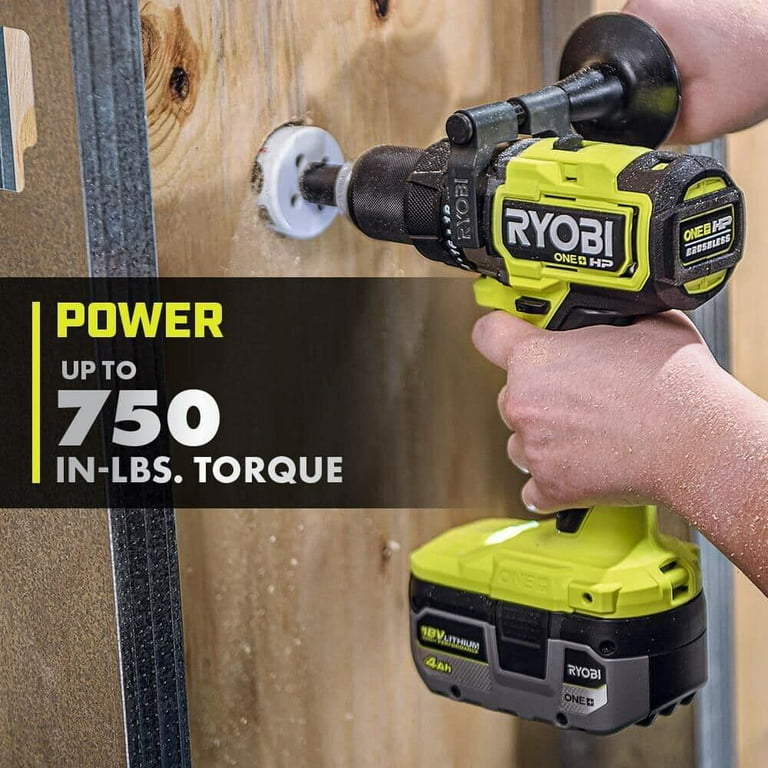 Ryobi ONE+ PBLHM101K2 18V Brushless in. Hammer Drill Kit with (2) 2.0 Ah Batteries, Charger, and Bag Walmart.com