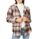thumbnail image 2 of ICHUANYI Clearance Children Fashion Long Sleeves Comfortable Leisure Lattice Loose Hooded Tops Blouse(Beige, L) ICHUANYI WER2023081203415, 2 of 5