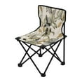 thumbnail image 2 of 600D Oxford Camping Chair Portable Foldable Chair Supports 220 lbs for Picnic, Fishing, Backpacking Lily Motifs Pattern, 2 of 8