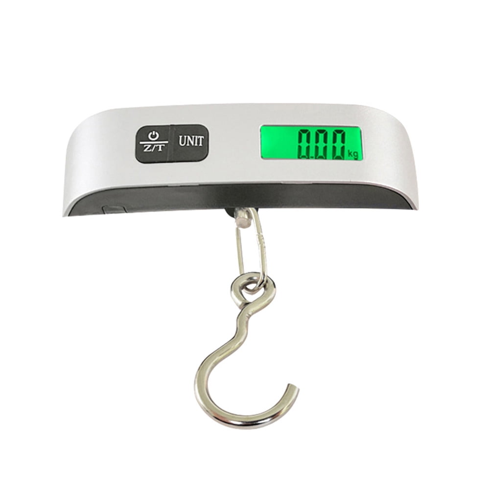 UK_ 50kg Digital Travel Fish Luggage Hanging Hook Electronic Weighing Scale Sigh