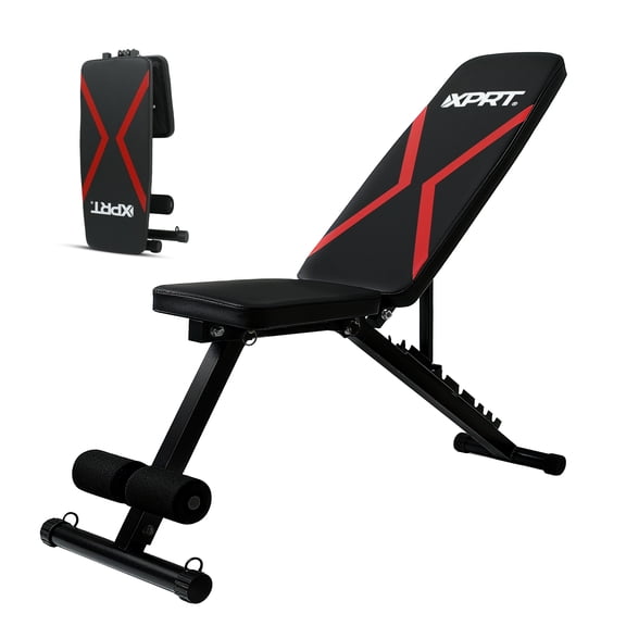 XPRT Fitness Adjustable Weight Bench – 660LB Capacity Foldable Full Body Workout Bench for Home Gym