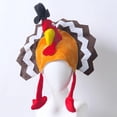 thumbnail image 4 of Turkey Hat Chicken Leg Hat Mardi Gras Thanksgiving Decoration Adult Party Favors Funny Adjusting Party Funny Atmosphere, 4 of 8