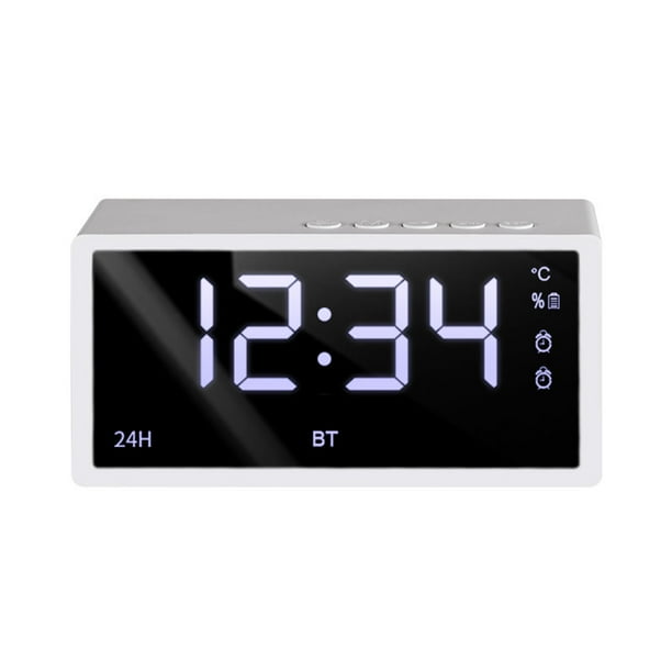 Altavoz Espejo Reloj Bluetooth Audio Radio Estudiante Despertador Mini Tarjeta Altavoz Pequeño Escritorio Audio Bluetooth audio