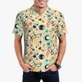 thumbnail image 4 of Xecao Rockets for Mens' Casual Short Sleeve Button-Down Polo Shirts for a Classic Golf Look, 4 of 9