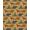 Tan Brown Green, Pattern 14, variant on ODIKA 8'x10' Washable Area Rug Border Motif Mens Decorations Reindeer Cabin Cowboy Southwestern Playful for Living Room, Under Sectional, Family , Durable, Non-Slip