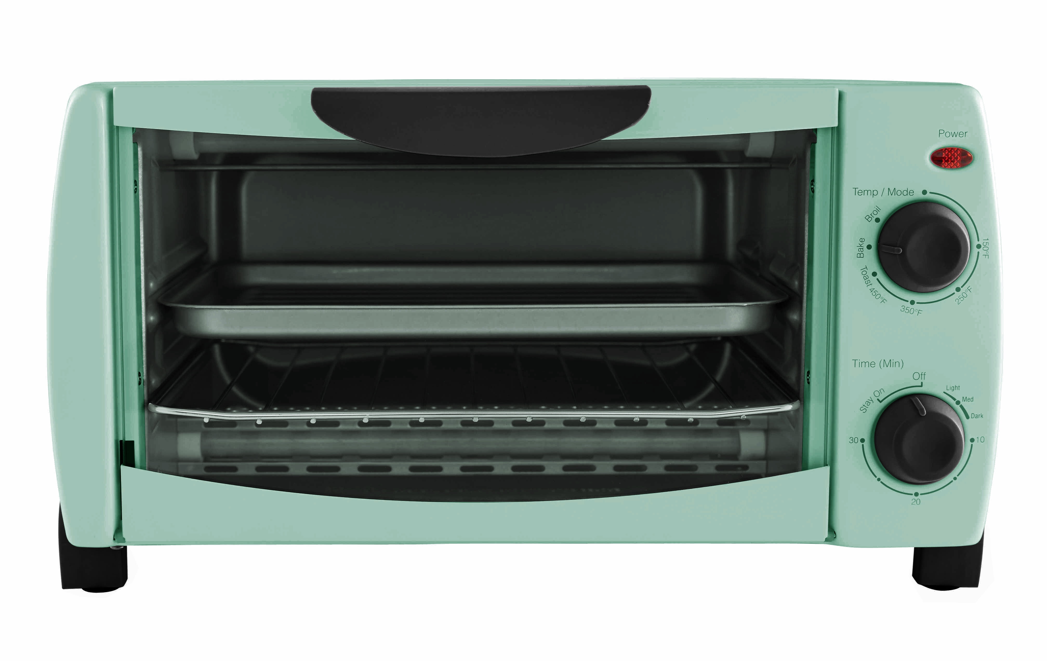Mainstays 4-Slice Toaster Oven, Classic Mint - Walmart.com