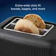 thumbnail image 3 of Oster Retro 2-Slice Toaster with Quick-Check Lever, Extra-Wide Slots, Impressions Collection, Black, 3 of 6