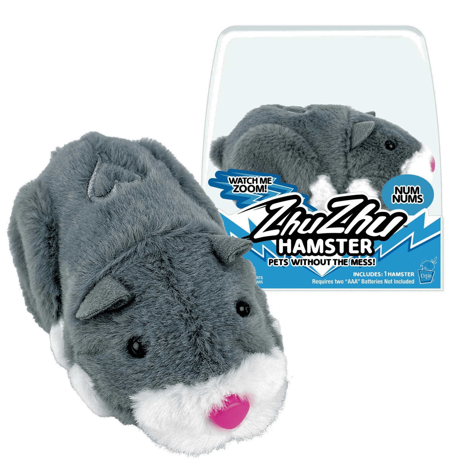 ZhuZhu Pets Num nums Interactive Hamster Toy Electronic Plush Pet