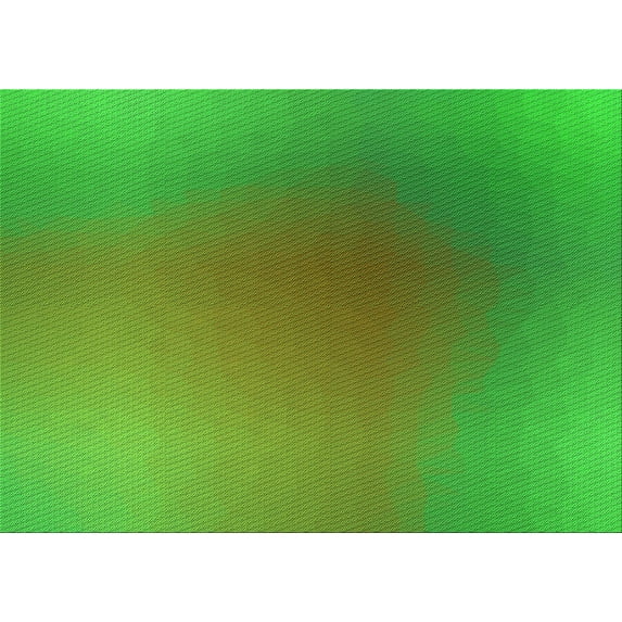 Ahgly Company Machine Washable Indoor Rectangle Transitional Dark Lime Green Area Rugs, 3' x 5'