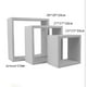 thumbnail image 3 of Repisas Flotantes Cuadradas Minimalistas Set premium Blanco, 3 of 3