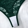 thumbnail image 5 of LIZUOJUN Under $2 Underwear Women Low Rise Invisible Lace Trim Thong With Bow Cutout Mesh No Show Hipster Cheeky Bikini Briefs S-XL, 5 of 7