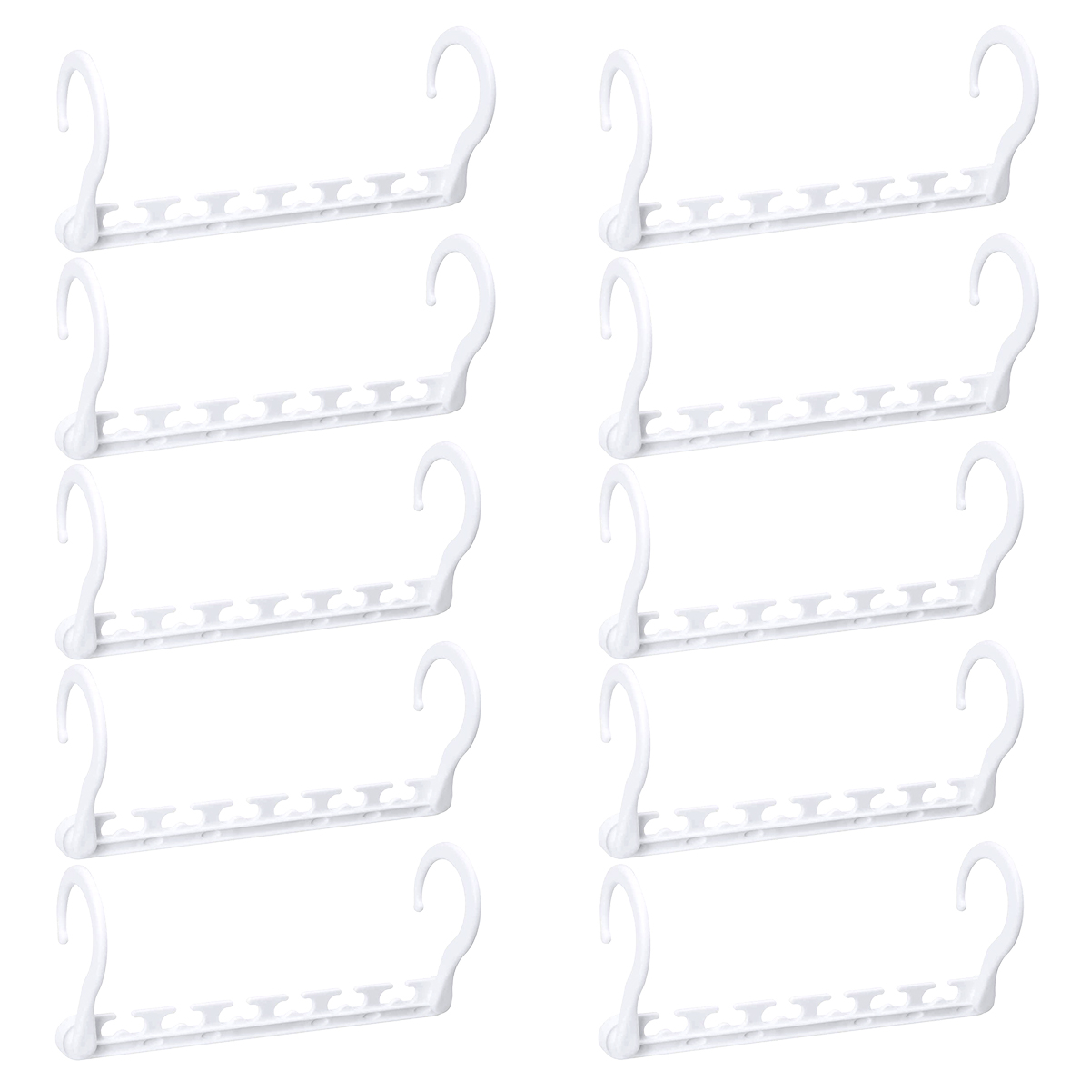 10 Pack Magic Hangers Space Saving Wardrobe Clothing Hanger Organizer for Heavy Clothes Multi
