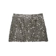 thumbnail image 5 of Elegant Beaded Festival Mini Skirt, Sparkly High Waisted Stretchy Bodycon, Shimmering Bow Front Party Ready Night Out Clubwear, 5 of 8