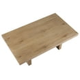 thumbnail image 4 of Steve Silver Aubrey Modern Rectangle Cocktail Table, Weathered Driftwood/Black, 4 of 6