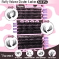 thumbnail image 3 of Kit de extensión de pestañas Yawamica Fluffier, volumen grueso, 240 unidades, 3 of 7