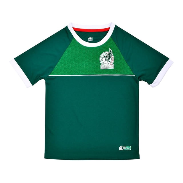 Playera Selección Nacional Talla 6 Cuello Redondo Verde para Niño