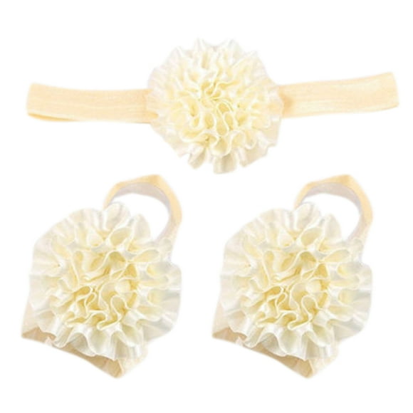 3Pcs Baby Girl Infant Flower Headband Cloth Hair Band Hairband