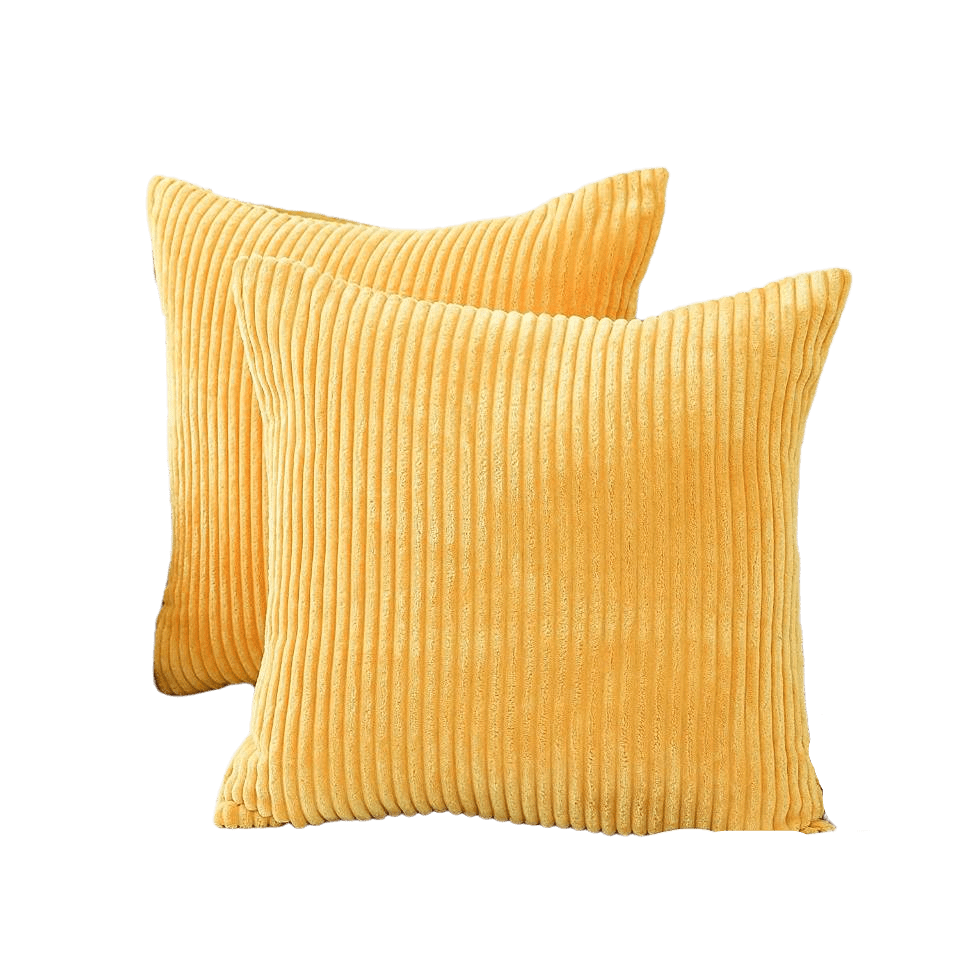 HOME BRILLIANT Solid Striped Corduroy Oblong Lumbar Pillow Case Cushion Cover x 