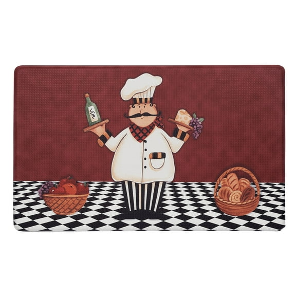 Oversized Premium Anti Fatigue Memory Foam Kitchen Floor Mat - Fat Chef