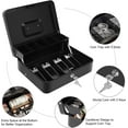 thumbnail image 3 of Cash Box with Money Tray and Lock Money Box for Cash Metal Locking Cash Box .x .x .&#, 3 of 7