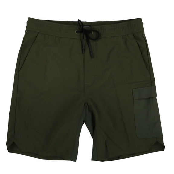 ATG by Wrangler Men's Mixed Material Cargo Shorts Olive Green, 32