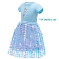 thumbnail image 4 of Girl Princess Costume Snow Party Dress Halloween Cosplay Dress up, 4 of 7