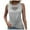 Gray-05, variant on Mittory Women's Casual Crewneck Cut Out Twist Front Sleeveless Tank Top Blouse Shirt
