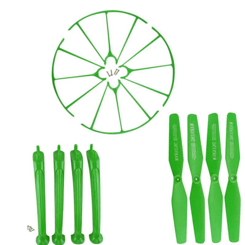 Pack of 4 Quadcopter Part for SYMA Mini Drone X5HW X5HC Spare Propeller Green