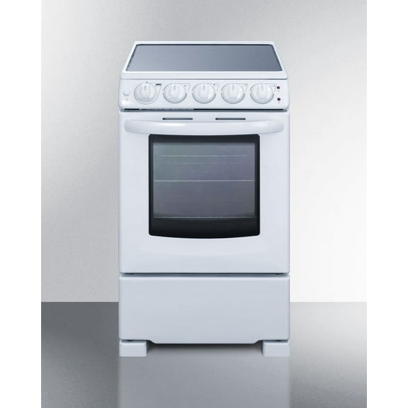 Summit 24” 2.9 cu ft Electric Range in Ceramic