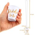 thumbnail image 2 of YLLSF Bridal Shot Glass Necklace, Pack of 10 Bachelorette Party Bride Tribe Cups, 2 of 8