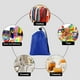 thumbnail image 3 of 2 Piezas Bolsas con Cordón de Poliéster Azul Bolsas con Cordón para Ropa Bolsas con Cordón con Asa Almacenamiento de Ropa Bolsas con Cordón a Prueba de Polvo Publicidad y Promoción, 3 of 5
