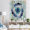 thumbnail image 3 of Design Art - Fleur Arrondie Bleue et Violette, 3 of 5
