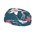 thumbnail image 2 of Uemuo Lilies Flowers Printed Sports Headbands for Men Women,Moisture Wicking Workout Headband, Sweatband Headbands,Non-slip Workout Gym Yoga Headband, 2 of 9