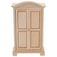 thumbnail image 4 of Miniature Wooden Wardrobe for Dollhouse – Tiny Closet Model for Micro Scene Decoration, Handmade Dollhouse Furniture for Birthdays & Holidays, 4 of 5