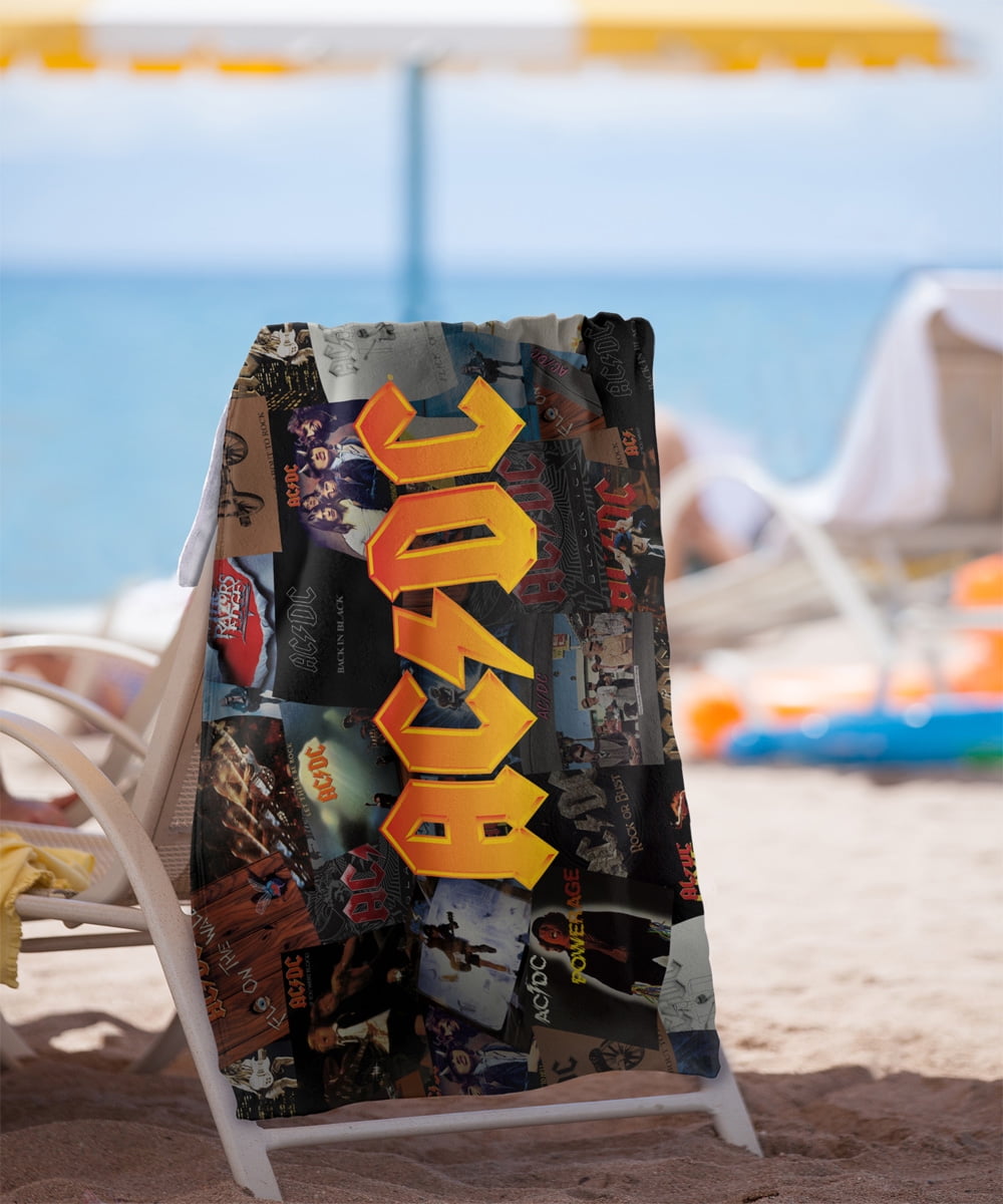 ACDC Albums Officially Licensed Beach Towel 30' X 60'