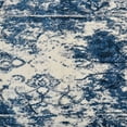 thumbnail image 3 of RUGSOTIC CARPETS MACHINE MADE HEATSET POLYPROPYLENE AREA RUGS - 3'2''x10', Runner Shape, Ivory Blue Color, Abstract Modern Design, High Pile Machine Made Area Rugs for Living Room, Bed Room (M00022), 3 of 7
