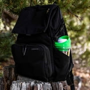 CrunchCup XL Green: Portable Plastic Cereal Cup for Breakfast on the Go, BPA-Free & Dishwasher-Safe