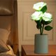 thumbnail image 5 of Luz rosa de 3 cabezales, lámpara de noche China, mesita de noche, decoración del hogar, color blanco, 5 of 9