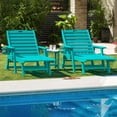 thumbnail image 4 of Nalone 2 Sets Chaise Lounge Outdoor 5-Position Adjustable, Pool HDPE Lounge Chair for Outside 400 LBS for Patio Poolside Deck Beach Backyard Aruba, 4 of 8