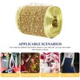 thumbnail image 2 of EeaseCA 1 Roll of Glitter Mesh Ribbon Decorative Hollow Ribbon Classic Bowknot Making Ribbon, 2 of 8