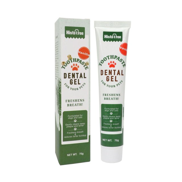 70g Pet Dog Toothpaste Dog Oral Cleaning Toothpaste --beef Vanilla Gel Flavored Dental Breath