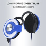 ROZYARD Clip-on Headphones, Subwoofer Stereo Wired Headphones,3.5mm Interface Earphone