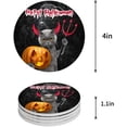thumbnail image 1 of FMSHPON Halloween Devil Cat Holding Pumpkin Set of 6 Round Coaster for Drinks, Absorbent Ceramic Stone Coasters Cup Mat with Cork Base for Home Kitchen Room Coffee Table Bar Decor, 1 of 6