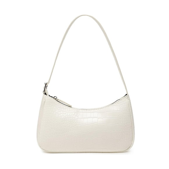 WSRYDJDL Bolso pequeño para mujer, bolsos de hombro ajustables, bolso de mano con patrón de cocodrilo con cierre de cremallera, retro