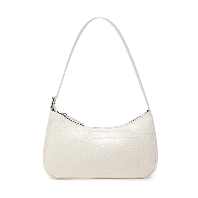 WSRYDJDL Bolso pequeño para mujer, bolsos de hombro ajustables, bolso de mano con patrón de cocodrilo con cierre de cremallera, retro