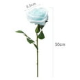 thumbnail image 2 of Bangcool Faux Single Rose Decorative Simulated Artificial Rose Stem Silk Rose for Wedding, 2 of 10