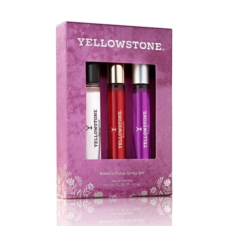 Yellowstone Women's Purse Spray Set - 3 x 10mL Eau de Parfum Gift Collection (Original Tornado & Dusk) - Purse-Sized Fragrance Gift Set