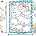 thumbnail image 2 of 1 pcs All About Me Coloring Coated Poster Classroom Home Educational Suppliesblue), 2 of 4