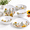 Autumn Sunflower, variant on 12-piece Dinnerware - Sunflower Bird Plates And Set