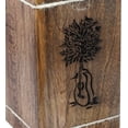 thumbnail image 2 of Wooden Urns for Human Ashes Adult Large - Rosewood Cremation Urn for Ashes -Burial Urn for Columbarium - Funeral Urn Box (250 LB - Hardwood, Guitar Tree of Life), 2 of 5